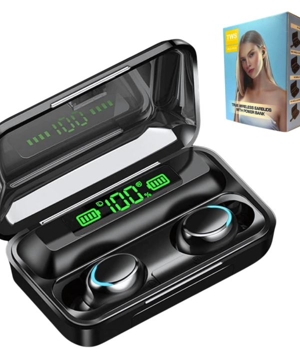 Auricular Bluetooth TWS  F9-5 con Powerbank