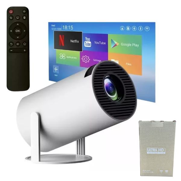 PROYECTOR TUBO ULTRA HD CAJA COLOR CREMA