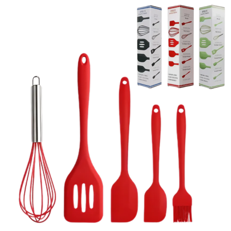 Kit Utensilios de Cocina de Silicona 5Pcs