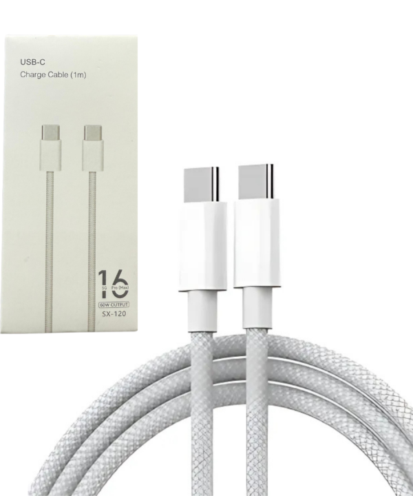 Cable Para Iphone 16 USB-C A USB-C Mallado SX-120