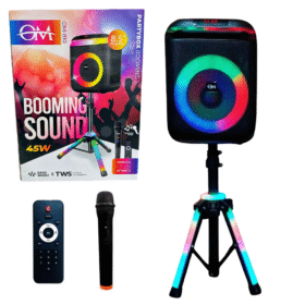 Parlante Bluetooth 8,5" Pulgadas con Tripode OM 810