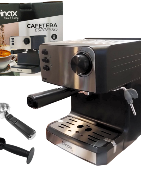 Cafetera Espresso 1200W DINAX CFE1200BL