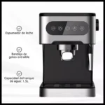 Cafetera Expresso Digital Semi Automática Con Espumador De Leche 1,5 Litros 1350w DINAX CFE1350BL - Imagen 3
