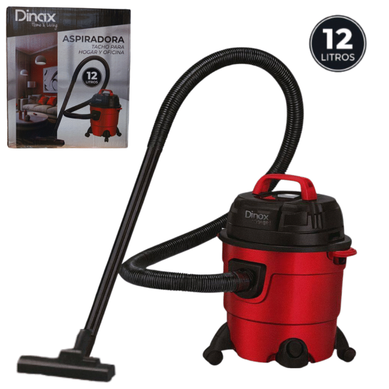Aspiradora Tacho Para Hogar y Oficina DINAX 12LT 1300W ASPVC20L004