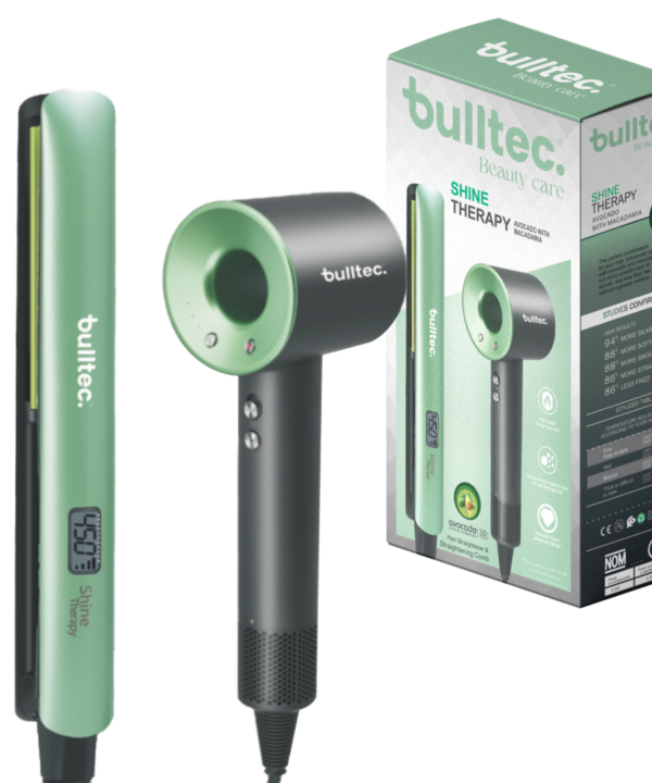 Set de Secador Ultra Rapido y Plancha de Pelo SHINE BULLTEC
