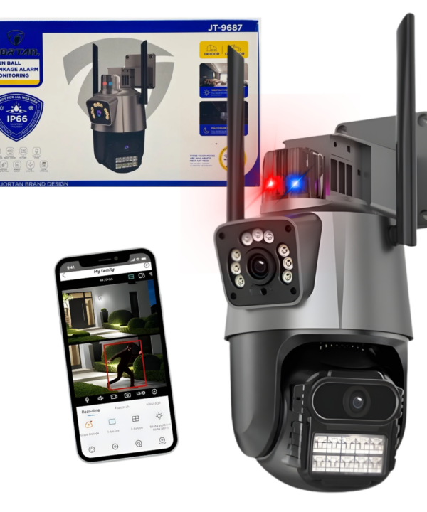 Camara de Seguridad Doble Lente JORTAN JT-9687