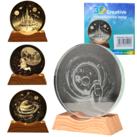 Cristal 3d Circular Plano 10CM distintos Modelos