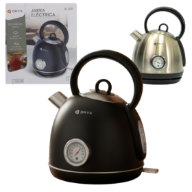 Pava Eléctrica Estilo Retro 2200W 1.7Lts ORYX OR-JEE03