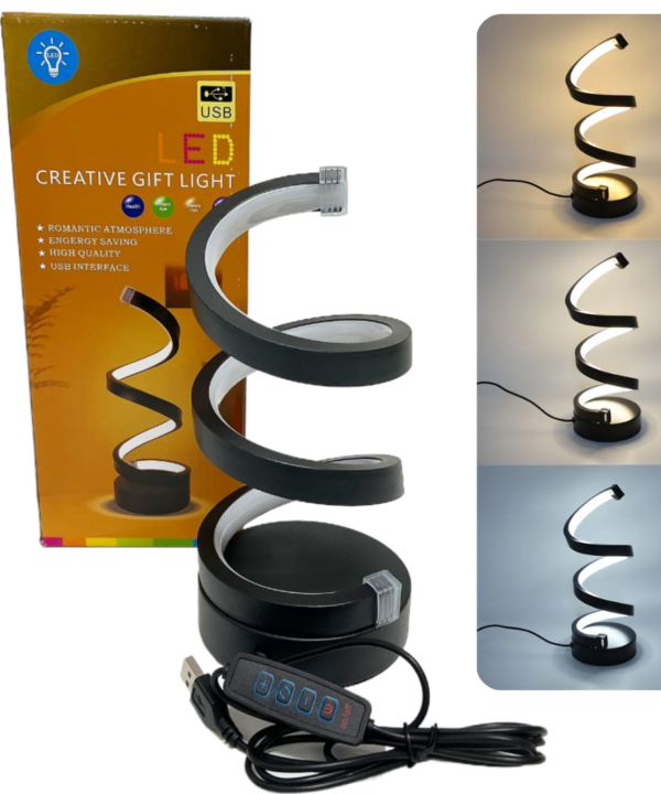 Lampara LED USB Espiral CREATIVE GIFT LIGHT