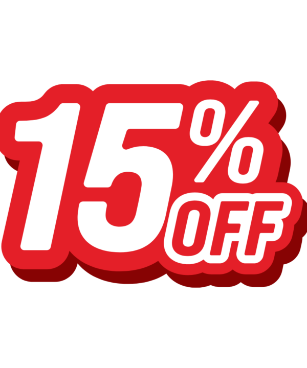 15 off
