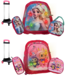 Mochila Infantil Diseños 3D Varios Personajes CON LUCES