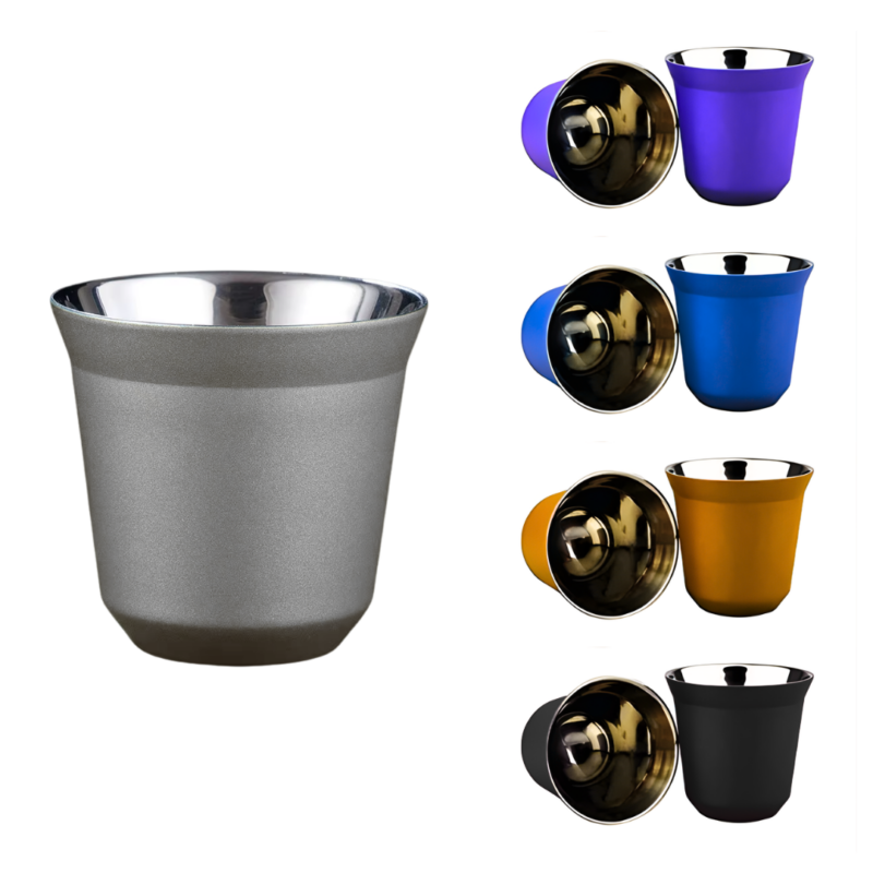 Taza de Acero Inoxidable 250ml ml con Aislamiento SUS304