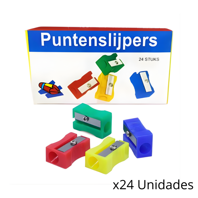 Sacapuntas Simples Colores x24 PCS 641