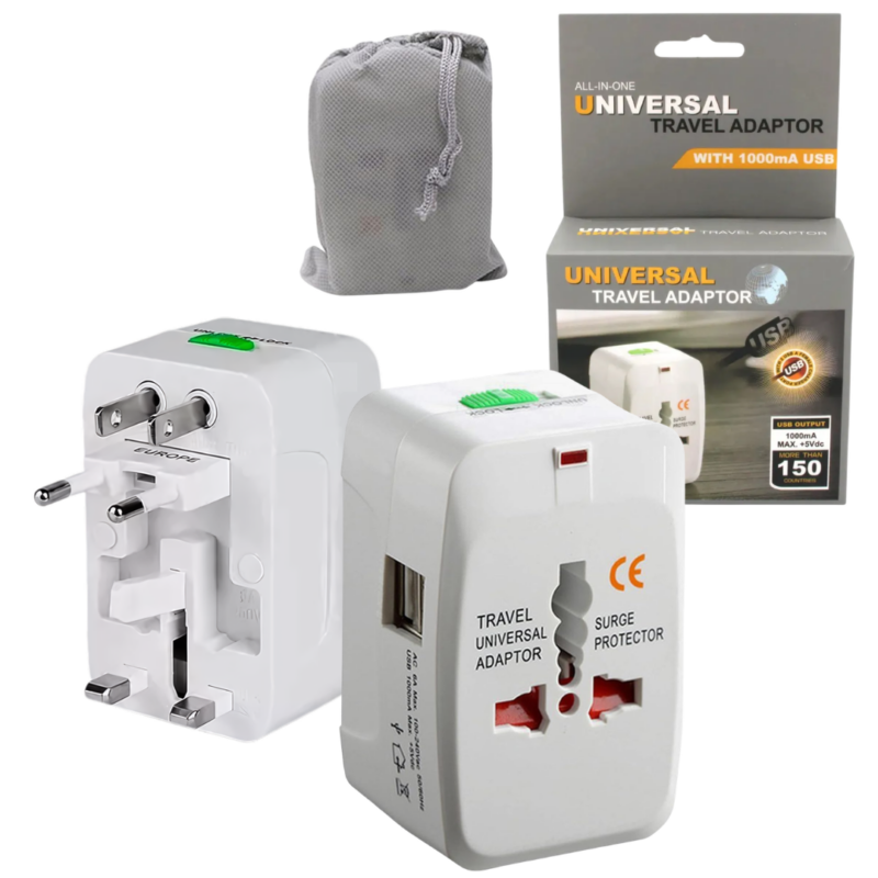 Adaptador Mundial + 2 USB