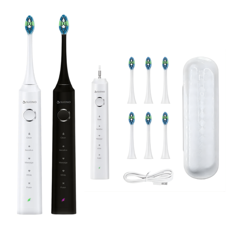 Cepillo de Dientes Electrico 6 Cabezales 39600rpm SUONO HOG0267
