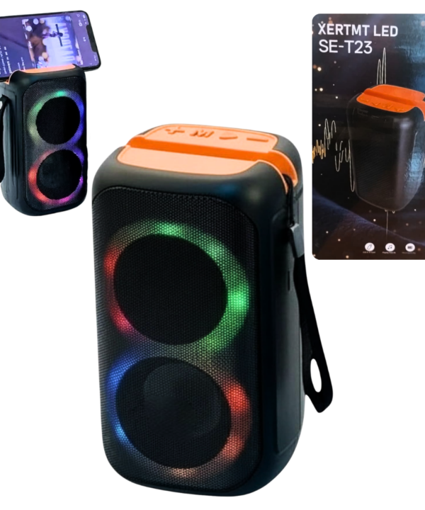 Parlante Bluetooth RGB con Soporte para Celular XERTMT SE-T23