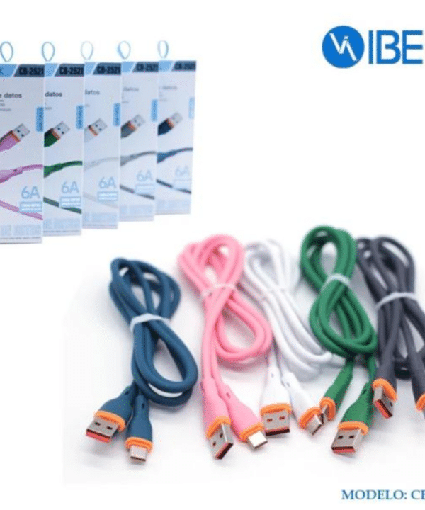 Cable USB a Tipo C tipo Silicona IBEK CB-2521