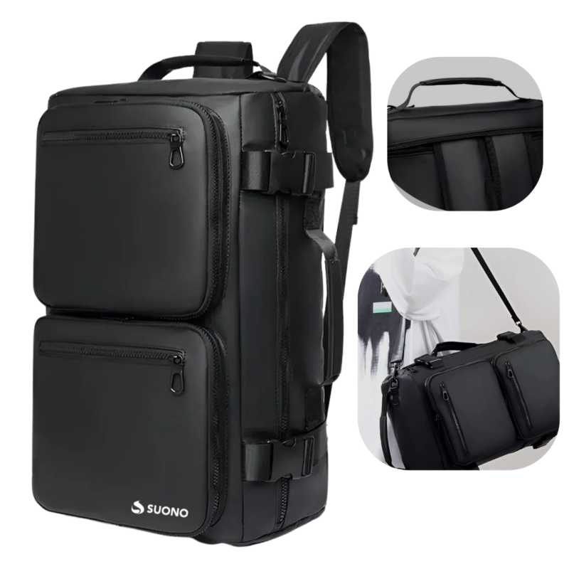 Mochila Para Viajes Impermeable con Correas SUONO