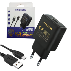 Cargador 6A con Cable USB a Tipo Micro USB V8 SAMSUNG OCW-E36S