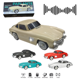 Parlante Auto Retro Bluetooth FM USB SD OM-596