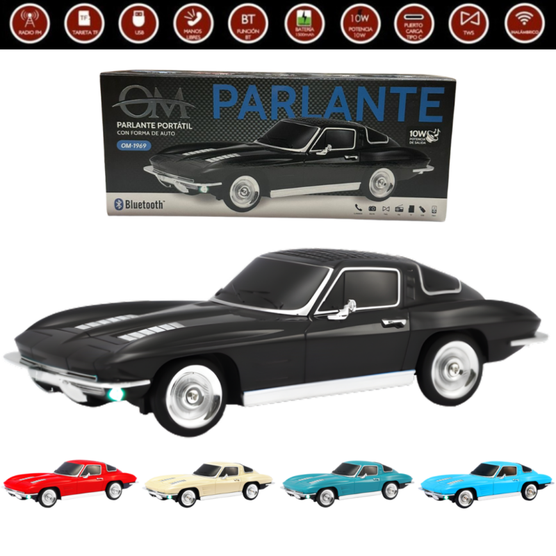 Auto Vintage Parlante Bluetooth OM-1969