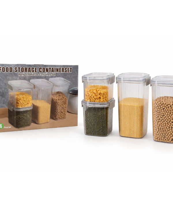 Set de Contenedores x4 FOOD STORAGE JM-828/728