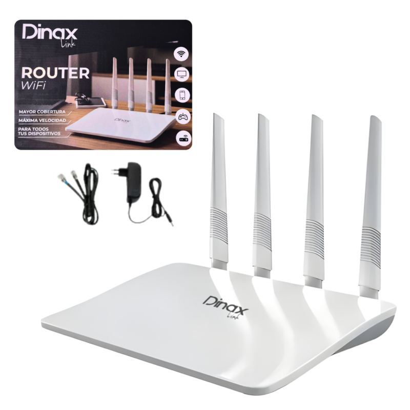 Router WiFi 4 Antenas 300Mbps DINAX ROU1040