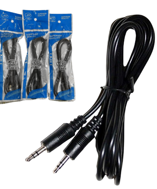 Cable Miniplug/Auxiliar 1.8 Metros en Bolsa