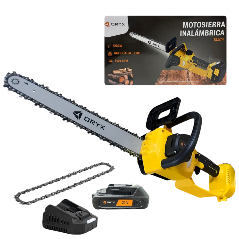 Motosierra Inalambrica con Espada 12" Pulgadas ORYX EL574