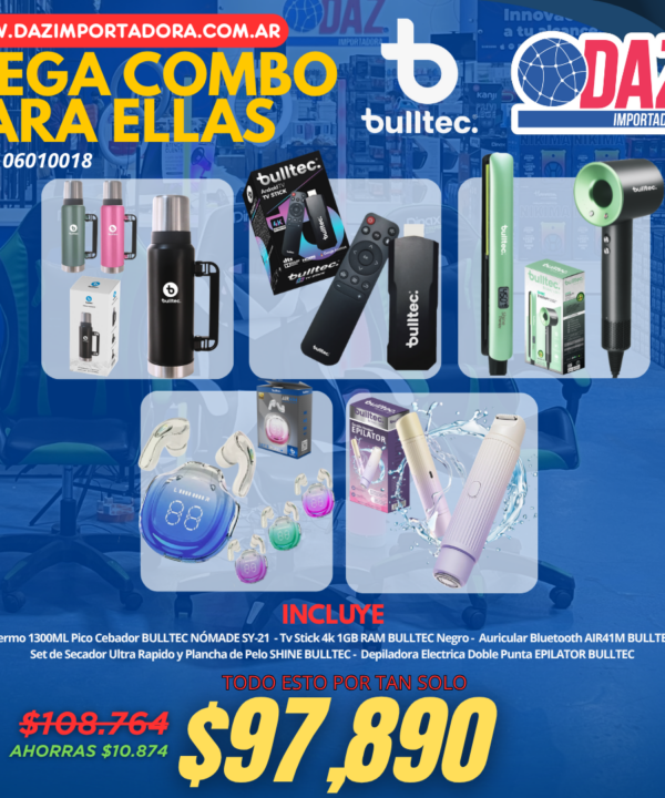 MEGA COMBO BULLTEC PARA ELLAS